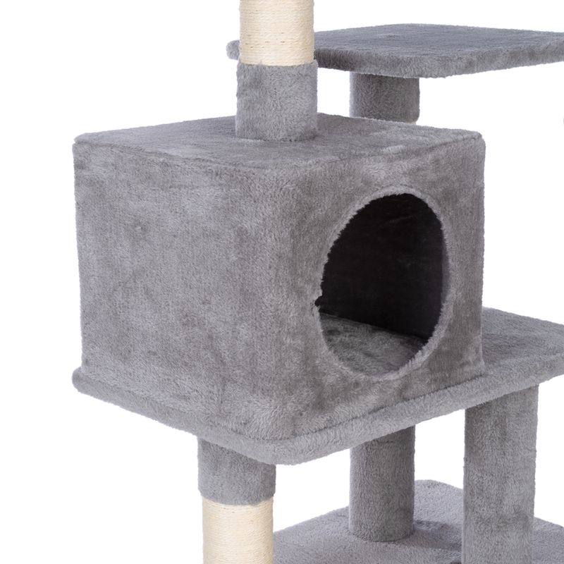 zooplus Basics Scratching Tree - Large Grey