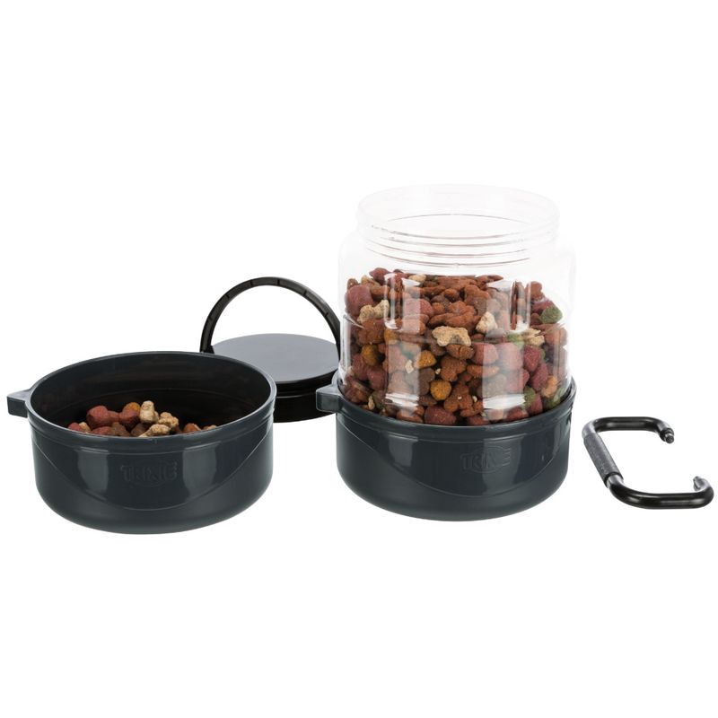 Trixie Food Container Travel Set + 2 Bowls 3 Piece Set