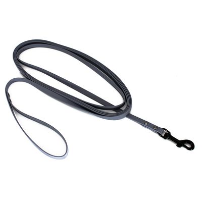 Home search leash BioThane, grey 5 m long, 13 mm wide