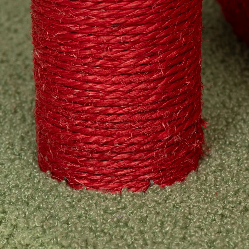 TIAKI Hot Chocolate & Candy Cane Scratching Post Red/Green/White