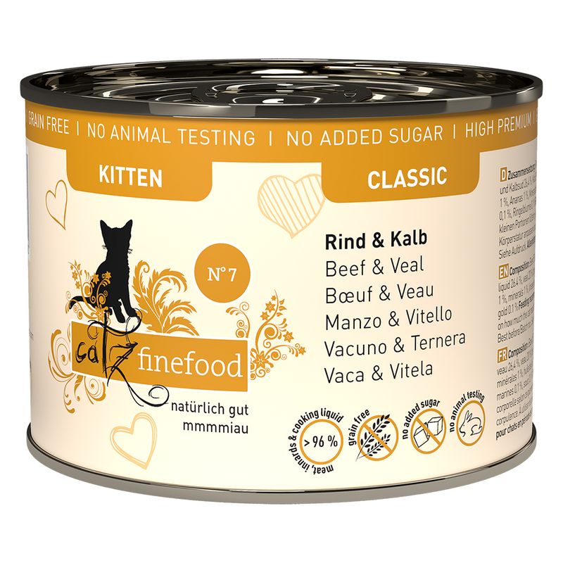catz finefood Kitten 6 x 200g 6 x 200g (3 Varieties)