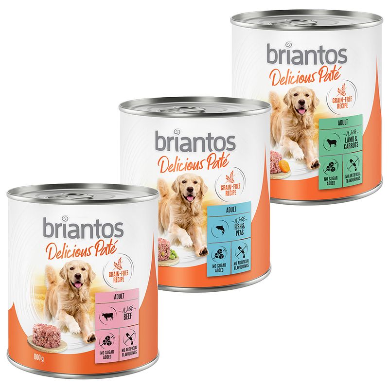 Briantos Delicious Paté Mixed Trial Pack 6 x 400g (3 Varieties)