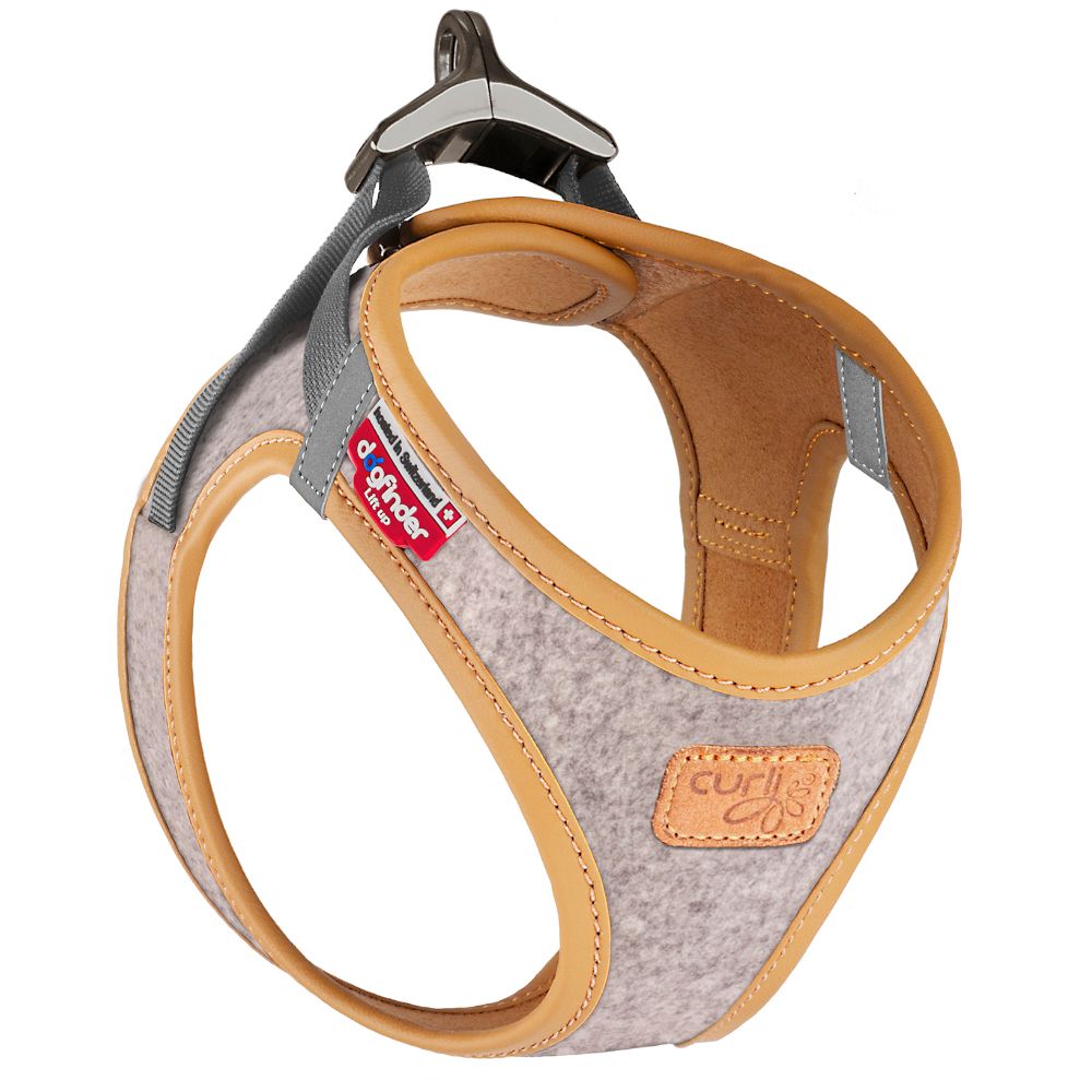Curli Vest Harness Alpine Clasp - Light Grey Size XS: Chest Circumference 33.9 - 38.2cm