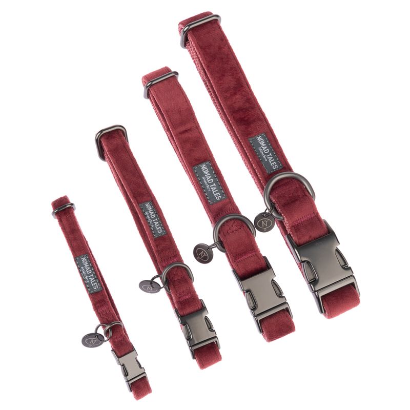 Nomad Tales Blush Collar, rosé Matching leash: 120 cm long, 15 mm wide