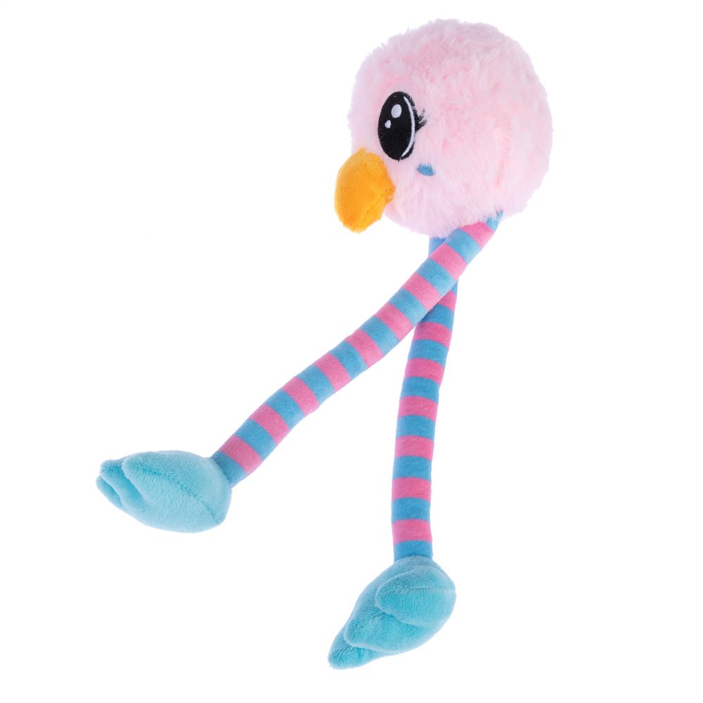 TIAKI Pink Chicken Long-Legs Dog Toy 30cm