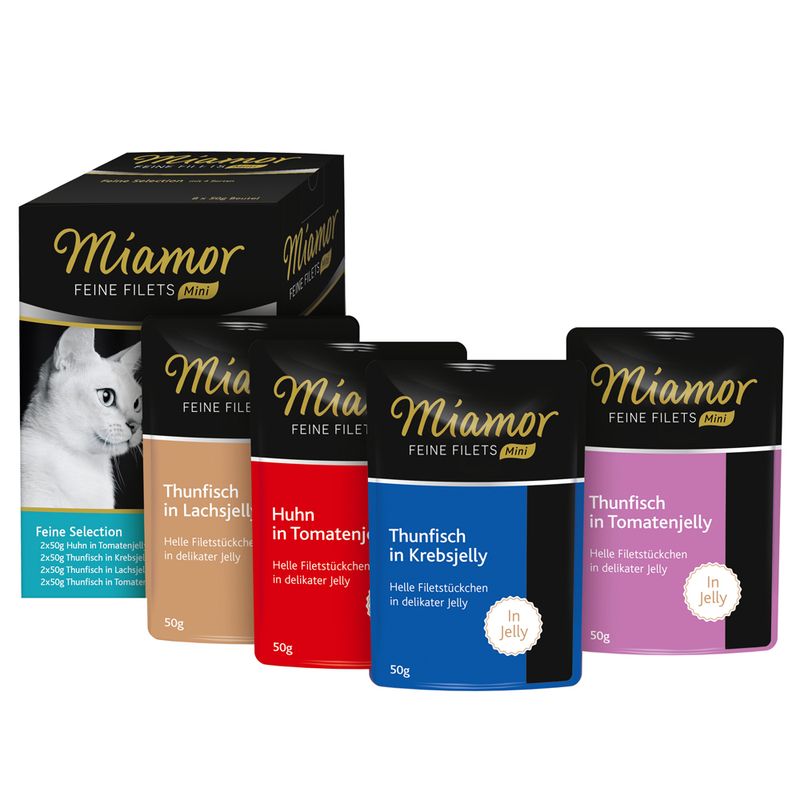 Miamor Fine Fillets Mini Pouch Multipacks 8 x 50g Mixed pack 2