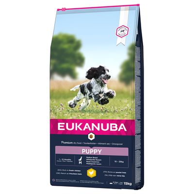 Eukanuba Puppy Medium Breed Chicken 15kg