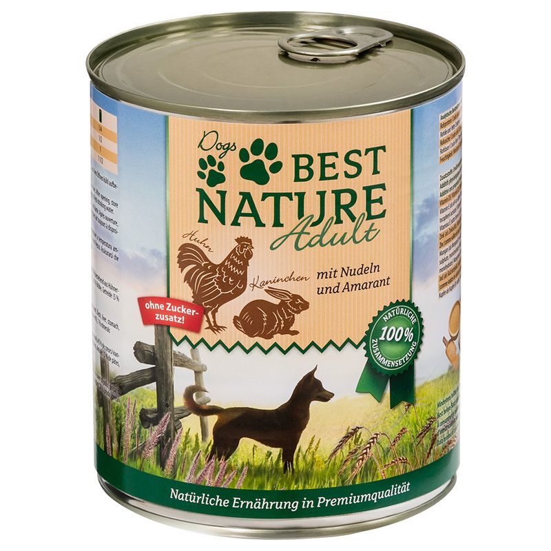 Best Nature Adult Dog 6 x 800g Beef, Rice & Safflower Oil
