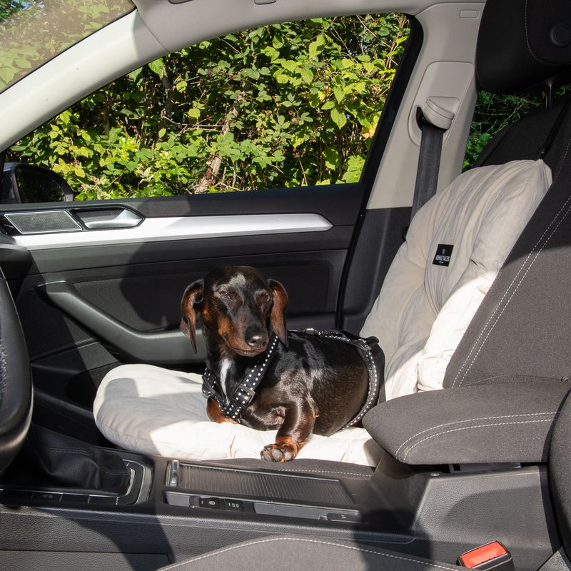 Nomad Tales Blush Car Seat for Dogs - Beige 43 x 51 x 51 cm (L x W x H)