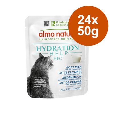 Almo Nature HFC Hydration Help Saver Pack 24 x 50g Goat's Milk