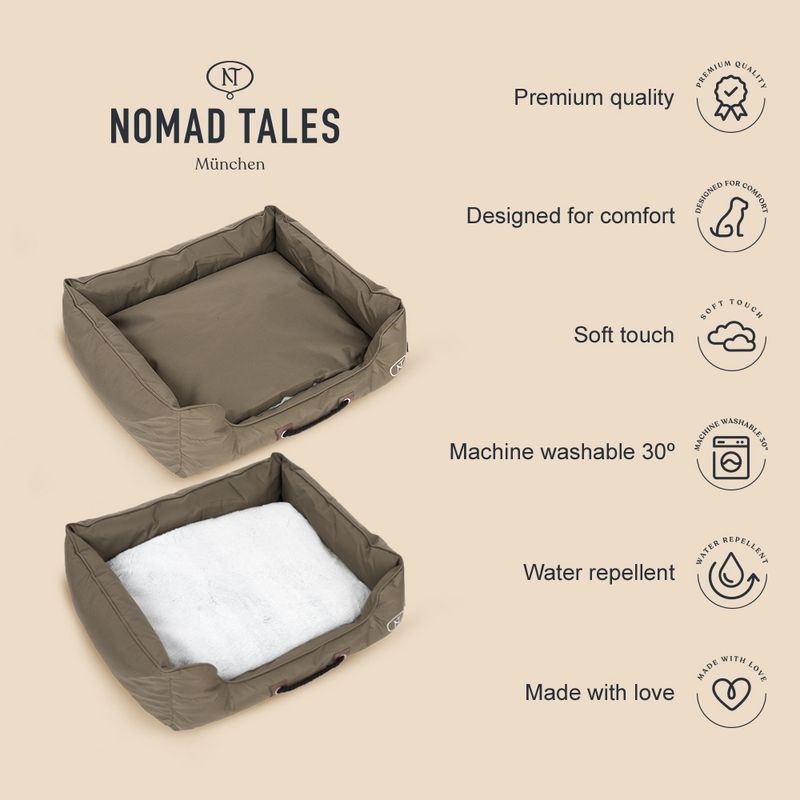 Nomad Tales Spirit Outdoor Dog Bed Pine 79 x 72 x 19 cm (L x W x H)