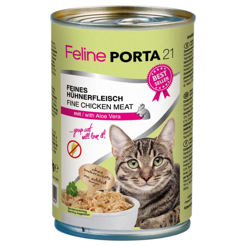 Feline Porta 21 Saver Pack 12 x 400g Whole Tuna with Surimi