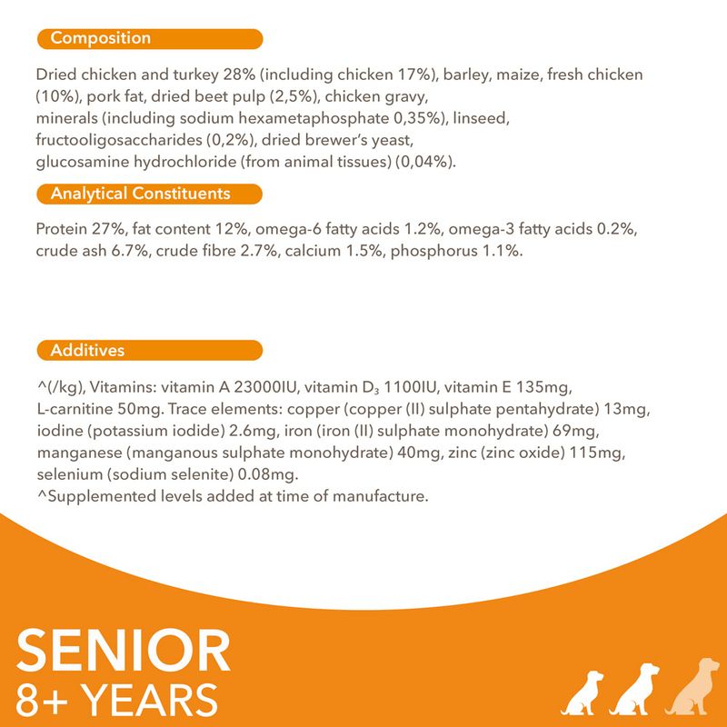 IAMS Advanced Nutrition Senior Small & Medium Dog 8+ with Chicken 5kg