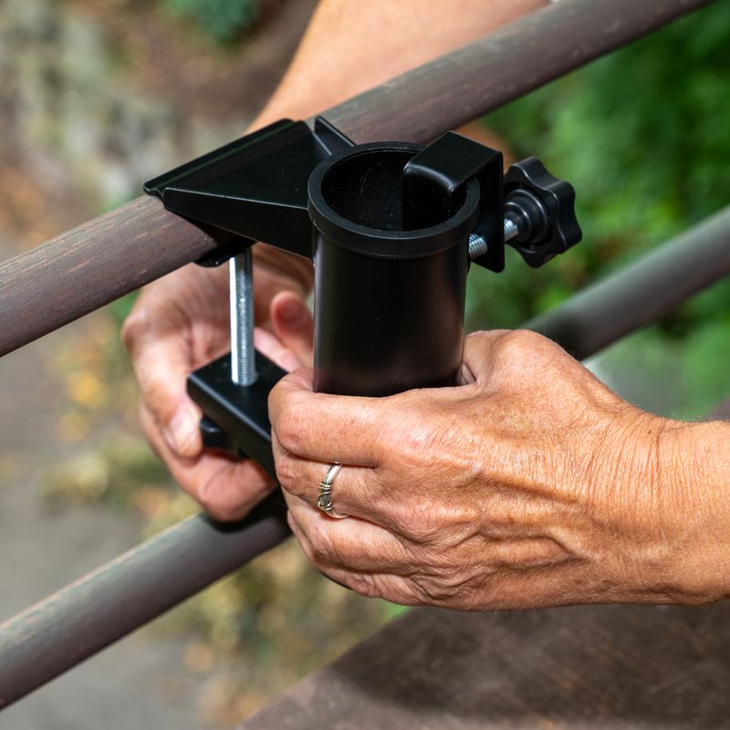 TIAKI Railing Clamp for Telescopic Poles Railing Clamp