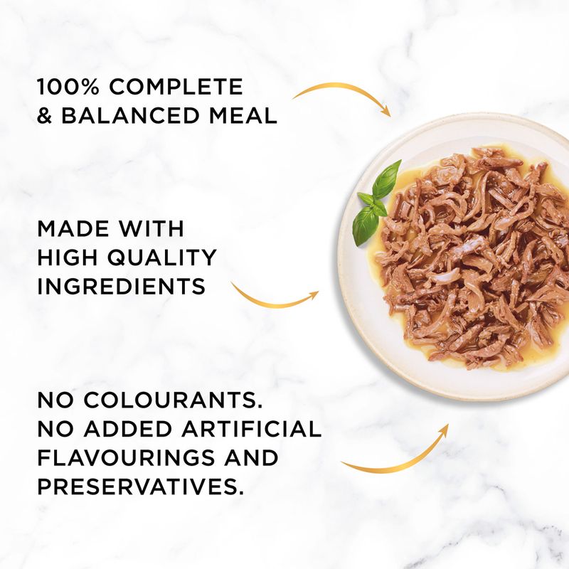 Gourmet Gold Succulent Delights Jumbo Pack 96 x 85g Chicken, Ocean Fish, Beef, Salmon