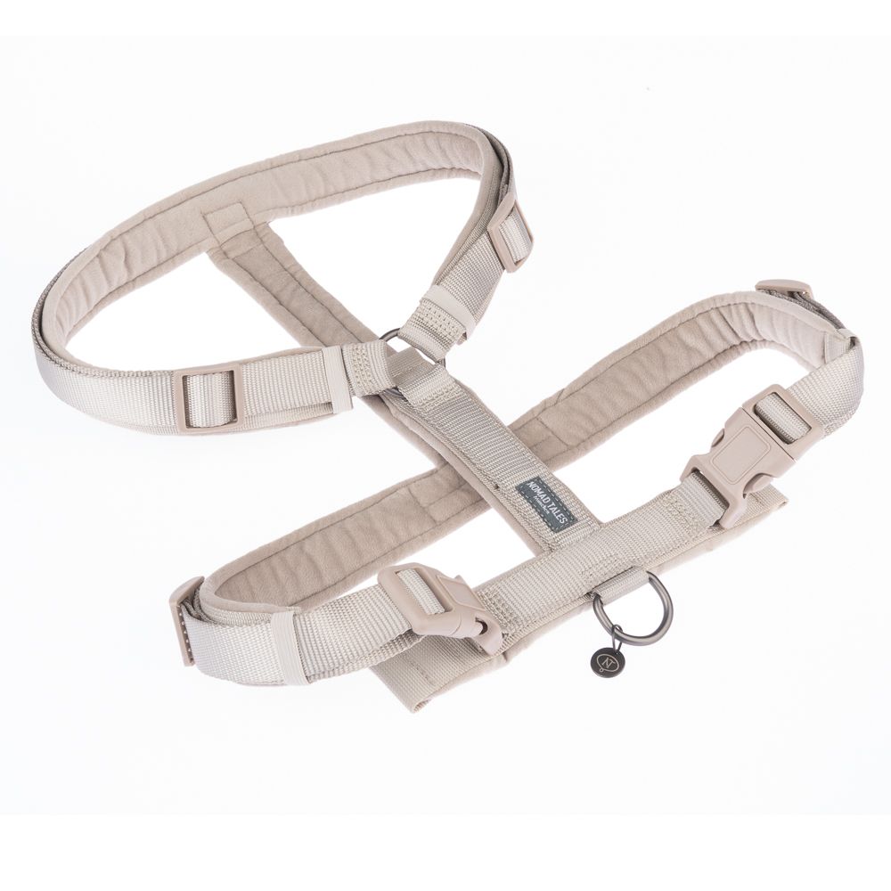 Nomad Tales Blush Harness - Taupe Size XS: 34-49cm Chest Measurement