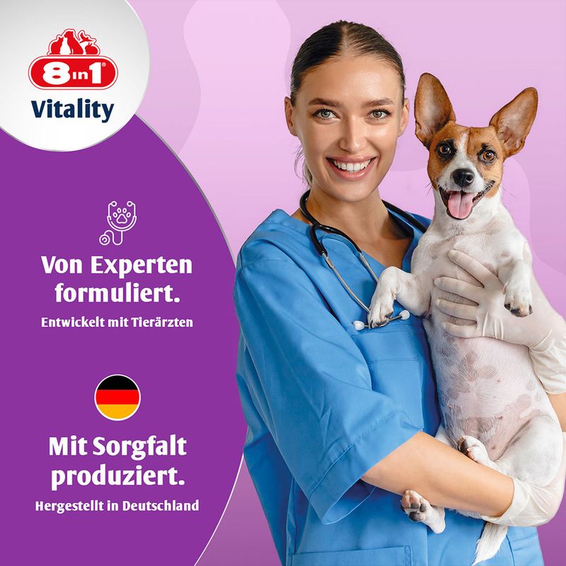 8in1 Vitality Multivitamin Tablets for Small Breeds 70 Tablets