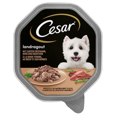 Megapack Cesar bowl 14 x 150 g Country stew with turkey, beef and herbs