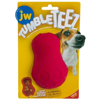 JW Tumble Teez Treat Toy Medium - Red