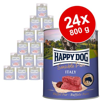 Saver Pack Happy Dog Sensitive Pure 24 x 800 g Germany (pure beef)