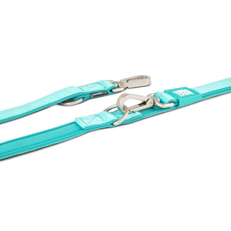 Max & Molly Multifunctional Leash Matrix 2.0 - Turquoise Size S: 200cm long, 20mm wide
