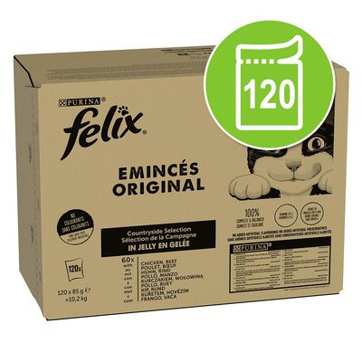 Felix Pouches 120 x 85g Beef & Chicken