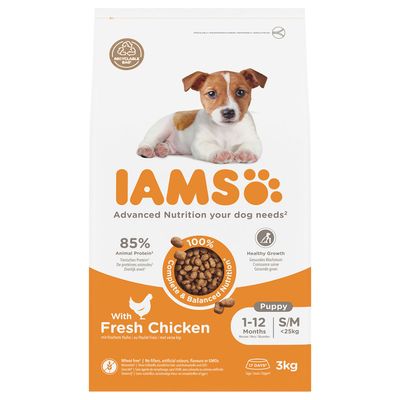 IAMS Advanced Nutrition Puppy & Junior Small & Medium Dog - Chicken 3kg