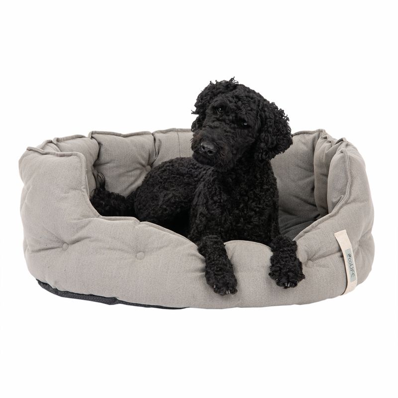 Cozy ecoLIFE Dog Bed Grey 64 x 60 x 30 cm (L x W x H)