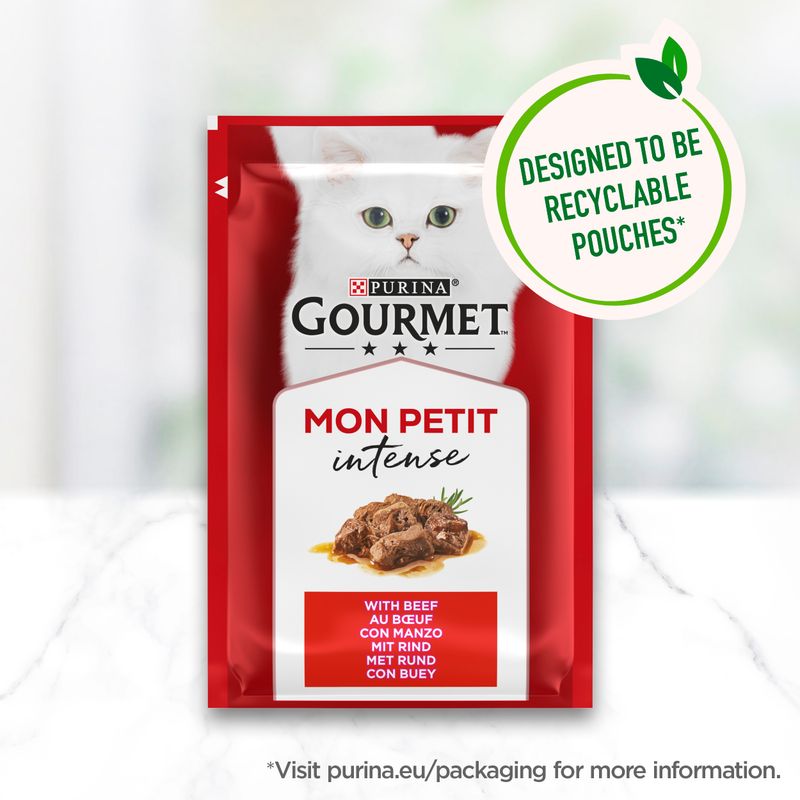 Gourmet Mon Petit 6 x 50g Tuna, Salmon, Trout