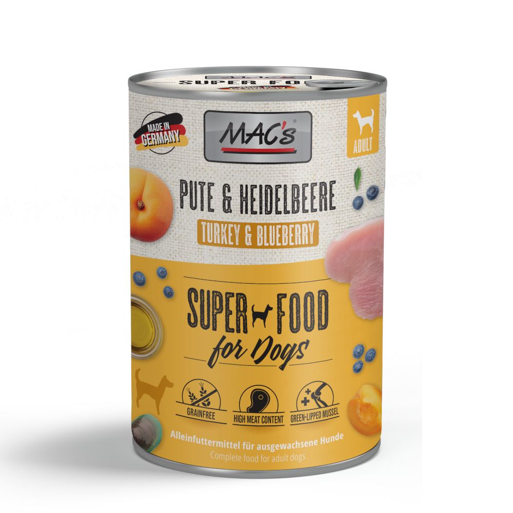 MAC's Adult Superfood 6 x 400g Beef Jowel & Carrot