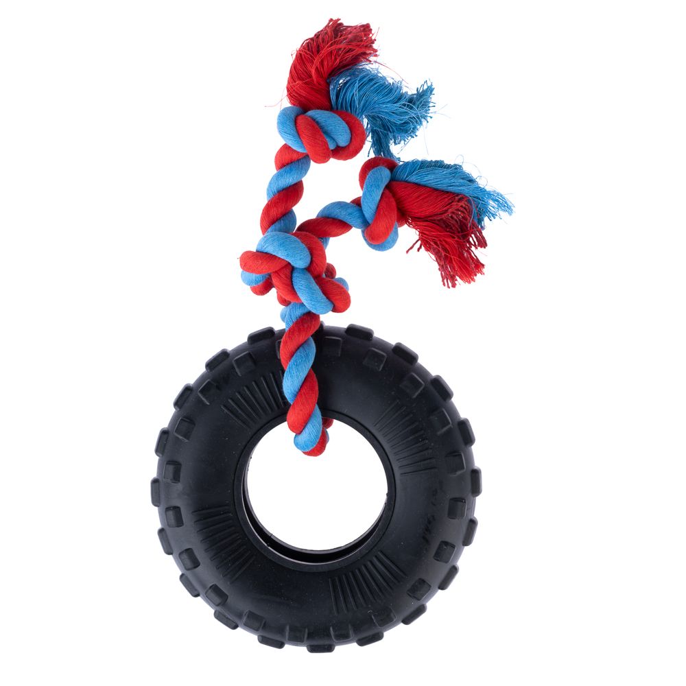 TIAKI Rubber Tyre with Rope 1 Toy