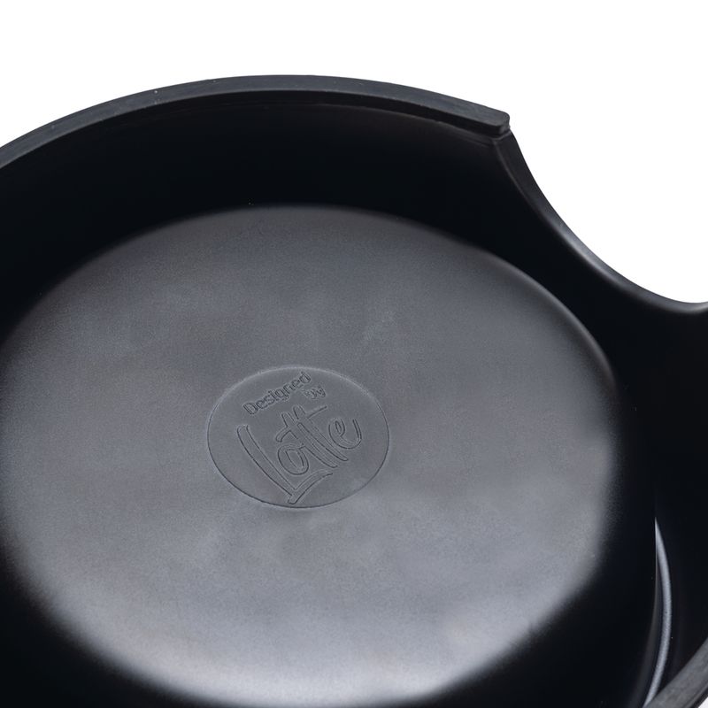 Designed by Lotte Marble Melamine Feeding Bowl - Black 350ml, diameter 17.5cm