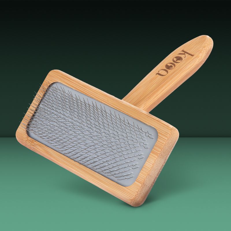 kooa Bamboo Slicker Brush 15.5 x 12.2cm (L x W)