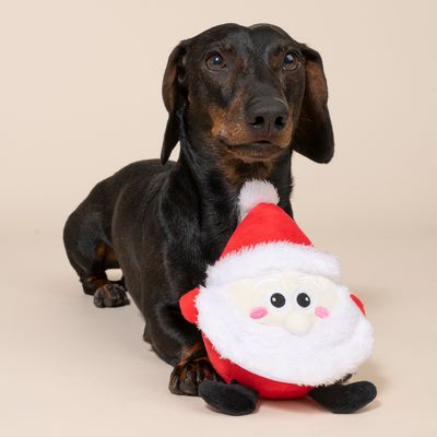 TIAKI Santa Round Plush Toy 20 x 14 x 9 cm (L x W x H)