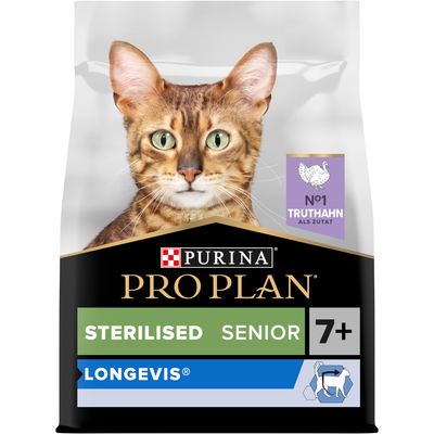 PURINA PRO PLAN Sterilized Senior 7+ Longevis Turkey 3kg