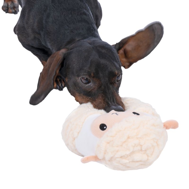 TIAKI Sheep Dog Toy Mini: diameter 15 x (H) 18 cm