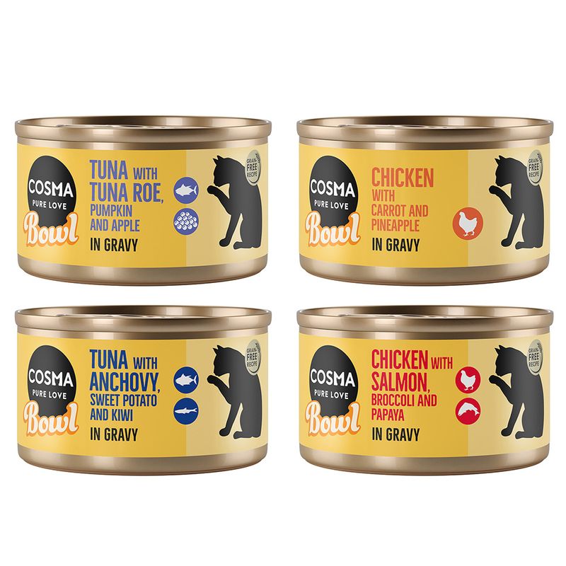 Cosma Bowl 6 x 80g Mixed Pack (4 Varieties)