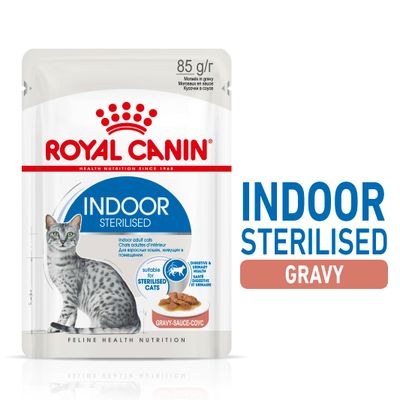 Royal Canin Indoor Sterilised in Gravy 12 x 85g