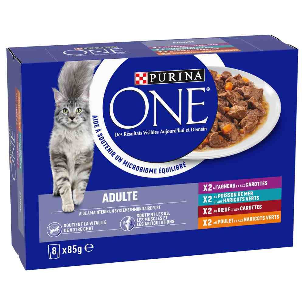 Purina ONE Adult Saver Pack 24 x 85g Mixed Pack (4 Varieties)