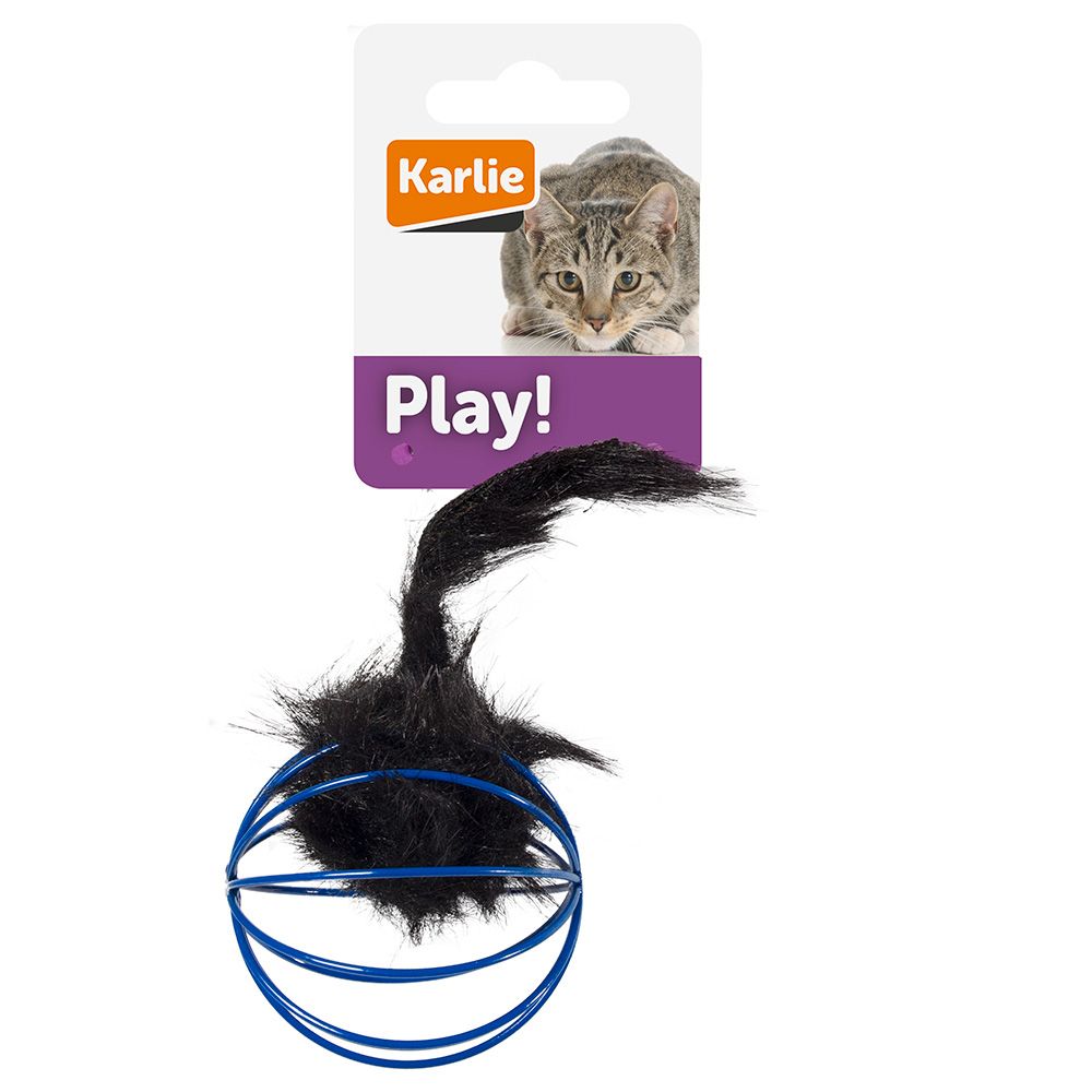 Karlie Cat Toy Cage Ball with Plush Mouse 1 piece