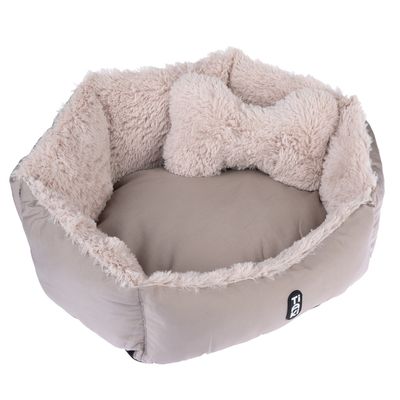 TIAKI Fluffy Bone Cuddle Bed 50 x 40 x 20 cm (L x W x H)