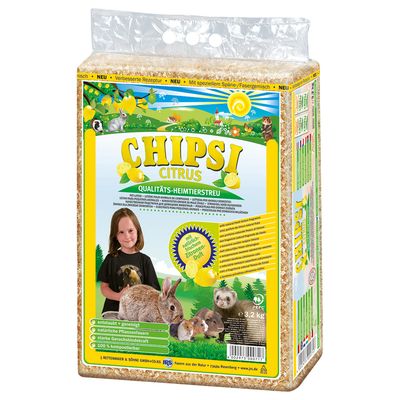 Chipsi Citrus Pet Bedding 3.2kg (approx. 60l)