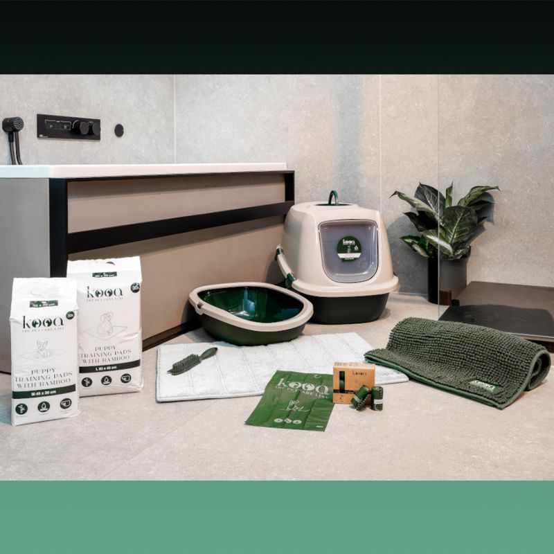 kooa Biodegradable Dog Poop Bags 6 Rolls (15 bags per roll)