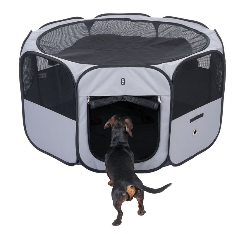 TIAKI Collapsible Run for Puppies & Small Pets S: 88 x 88 x 41.5 cm (L x W x H)