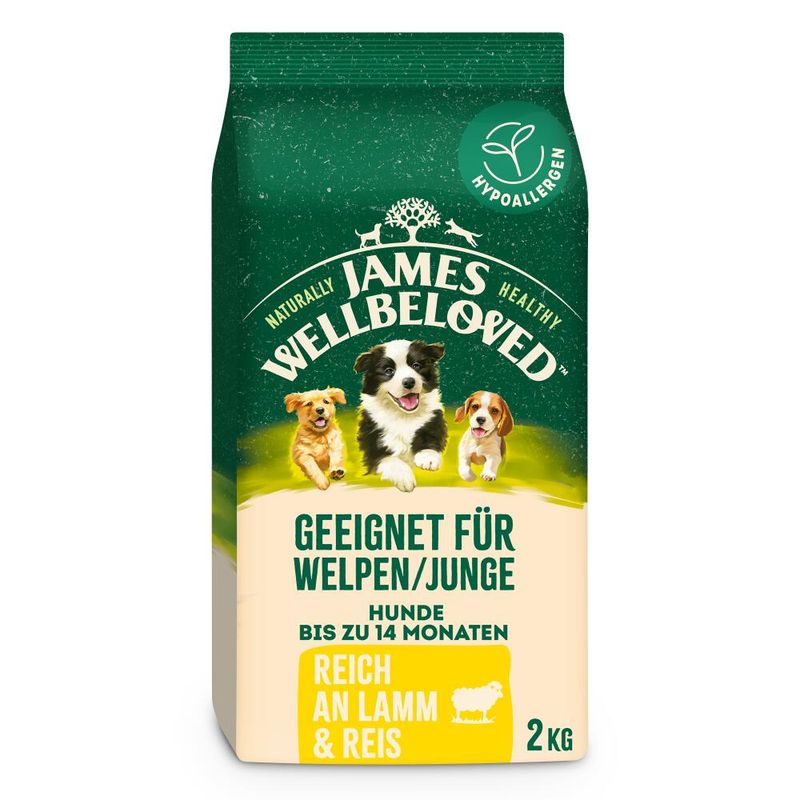 James Wellbeloved Puppy Junior Dog Hypoallergenic Lamb & Rice 2kg