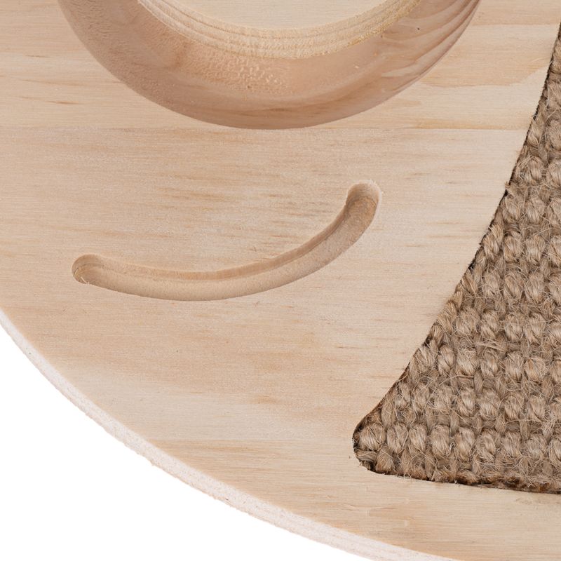 TIAKI Wooden Fish Scratch & Play Cat Toy 36 x 26 x 4 cm (L x W x H)