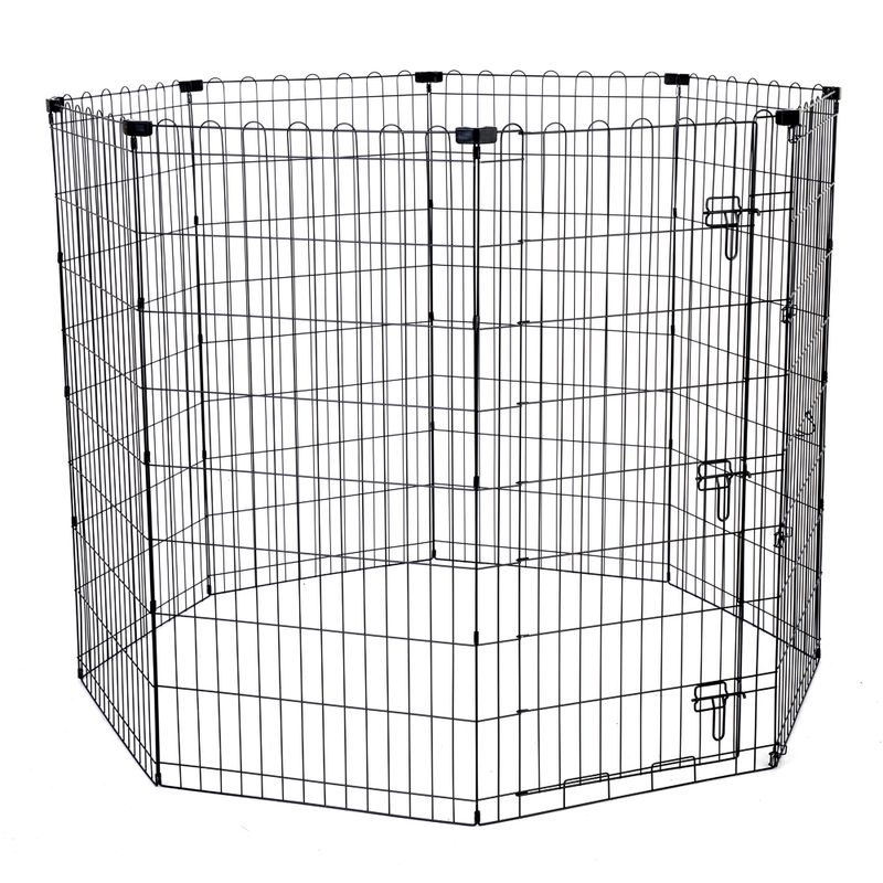TIAKI High Metal Puppy Pen 8 panels each 61 x 106cm (W x H)