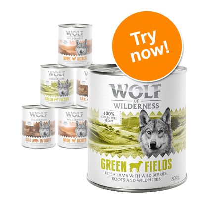 Wolf of Wilderness Adult Single Protein Mixed Packs 6 x 150g Mixed Pack (3 Varieties)