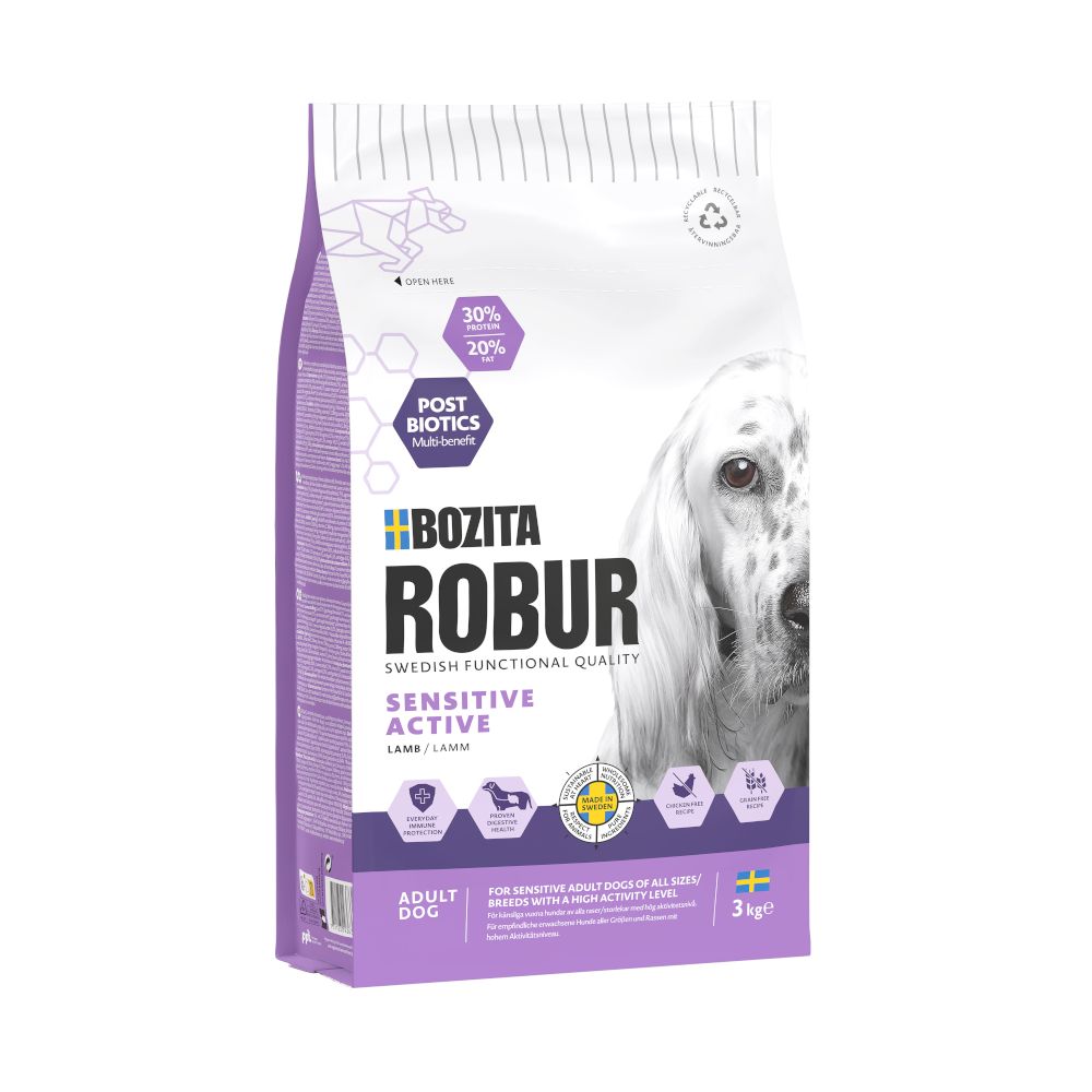 Bozita Robur Sensitive Grain Free Active Lamb 3kg