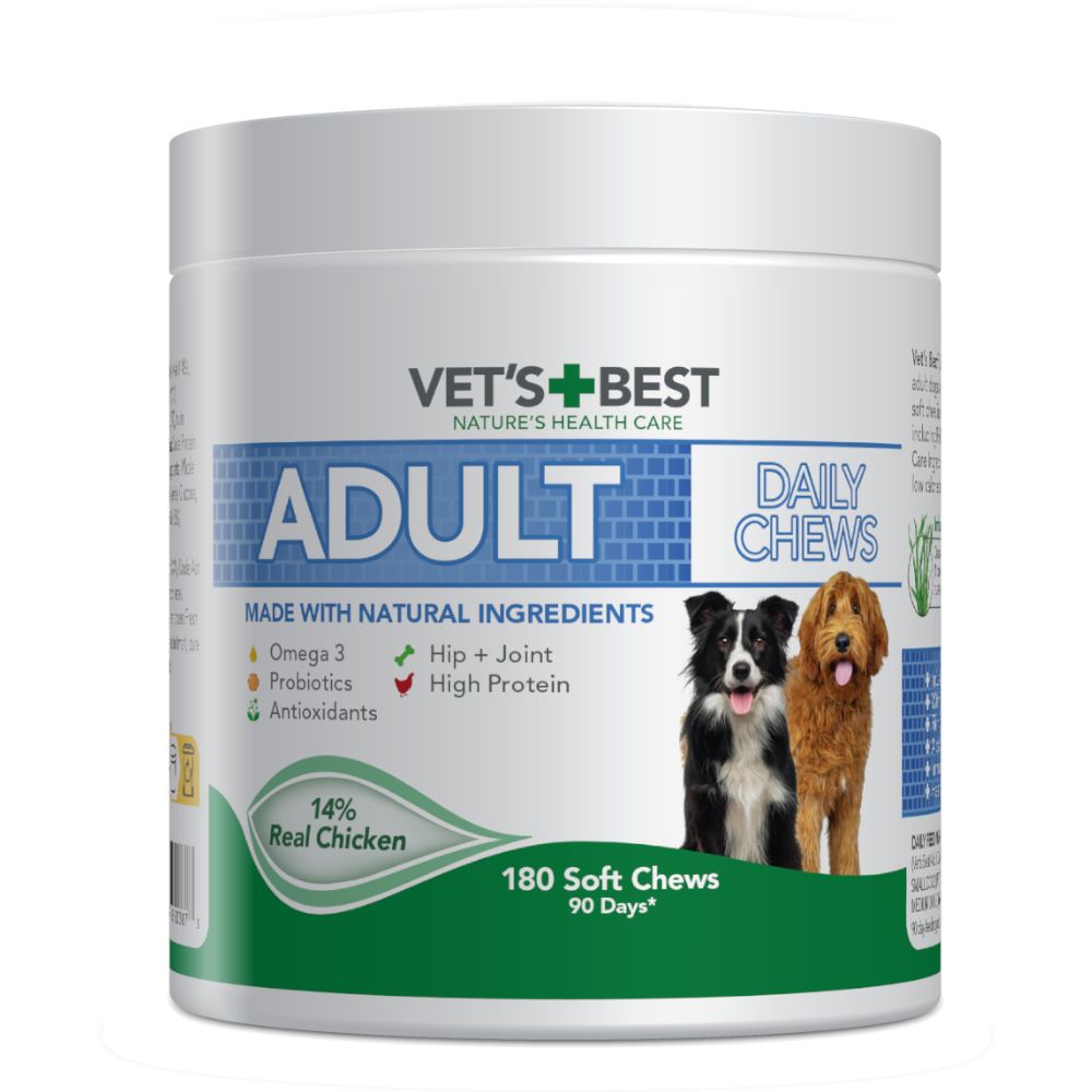 Vet's Best Adult Daily Chews - Chicken 400g (180 Chews)